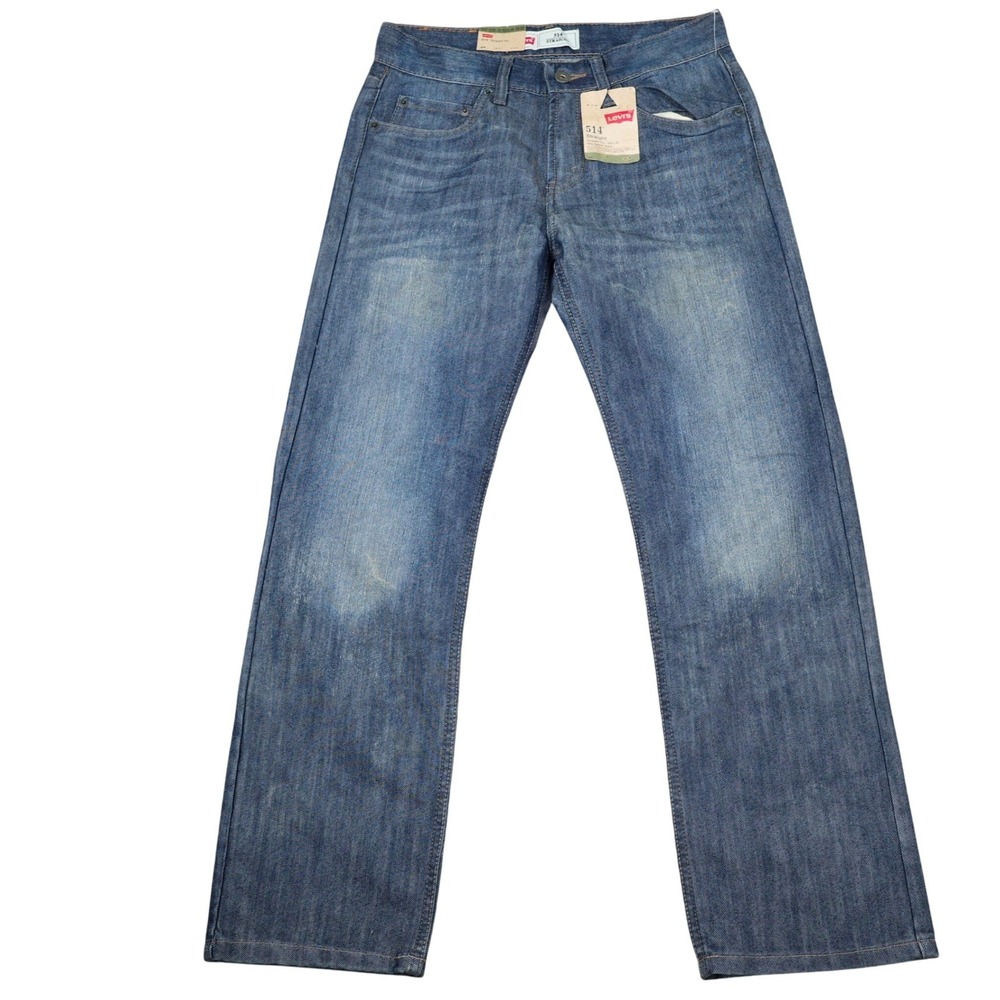 Levis 514 Jeans Women 16R 28W 28L Light Blue Straight Slim Fit Denim NWT‎